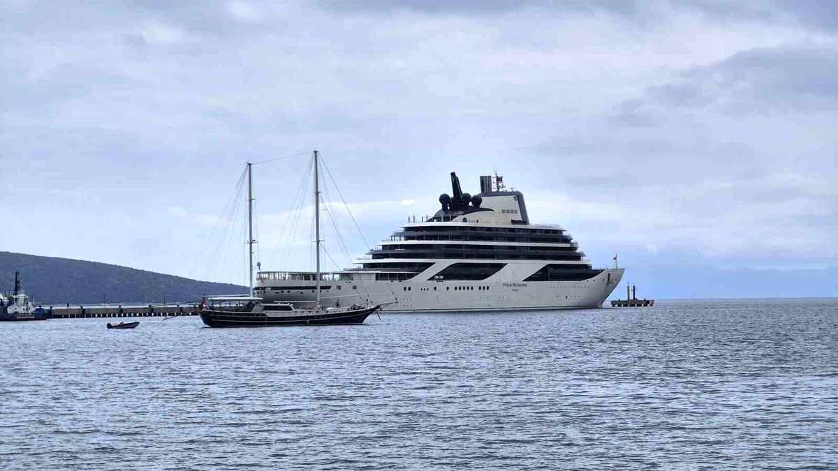 400 milyon avroluk gemi Bodrum'a geldi