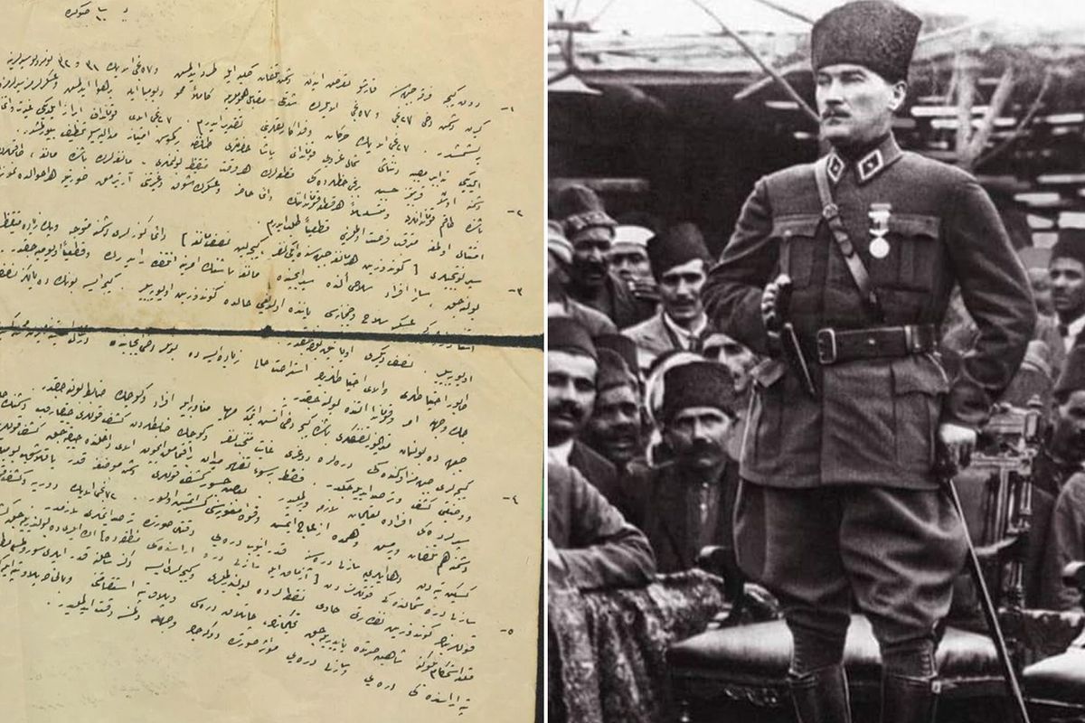 Atatürk'ün 111 yıl önce yazdığı emir ortaya çıktı