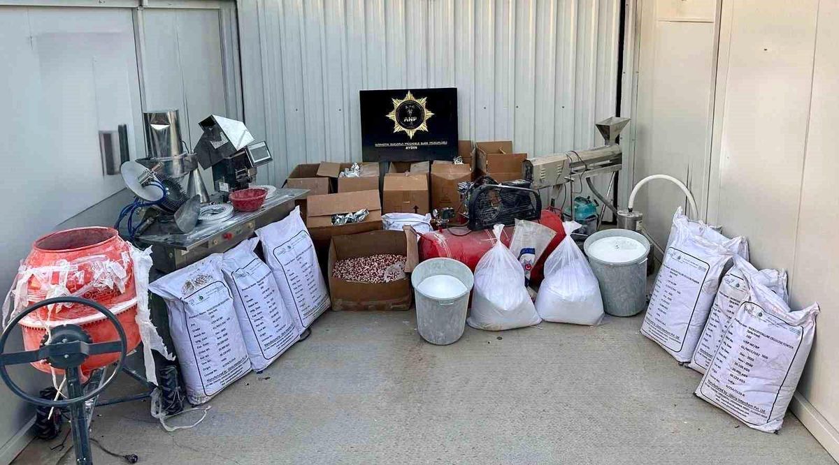 Aydın polisinden zehir üretimine ağır darbe: 271 kilo 860 gram ham madde ele geçirildi