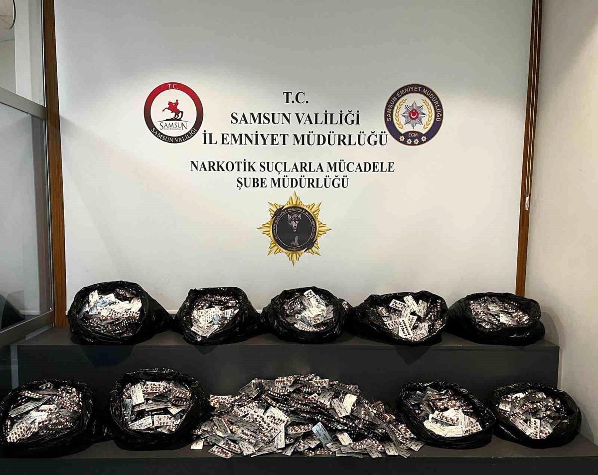 Depoya saklanmış 44 bin 800 adet uyuşturucu hap ele geçirildi