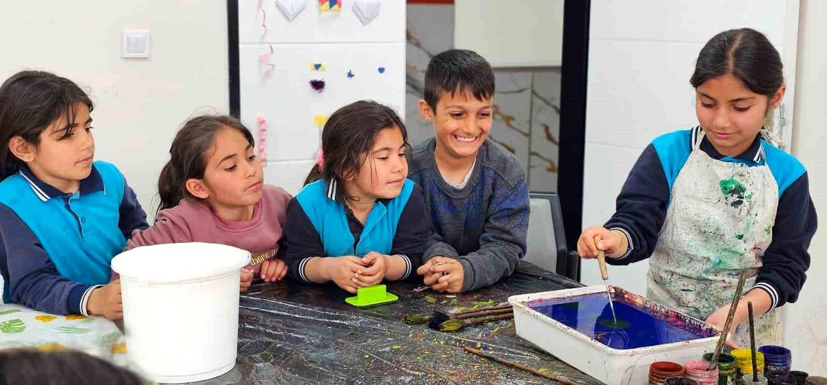 Hasköy'de ebru sanatına yoğun ilgi