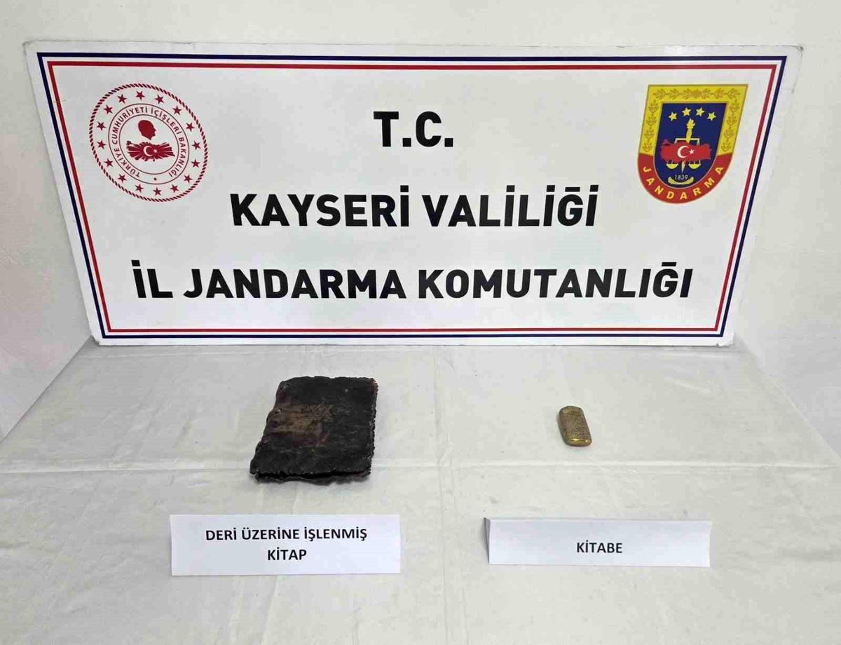 Kayseri'de tarihi eser operasyonu
