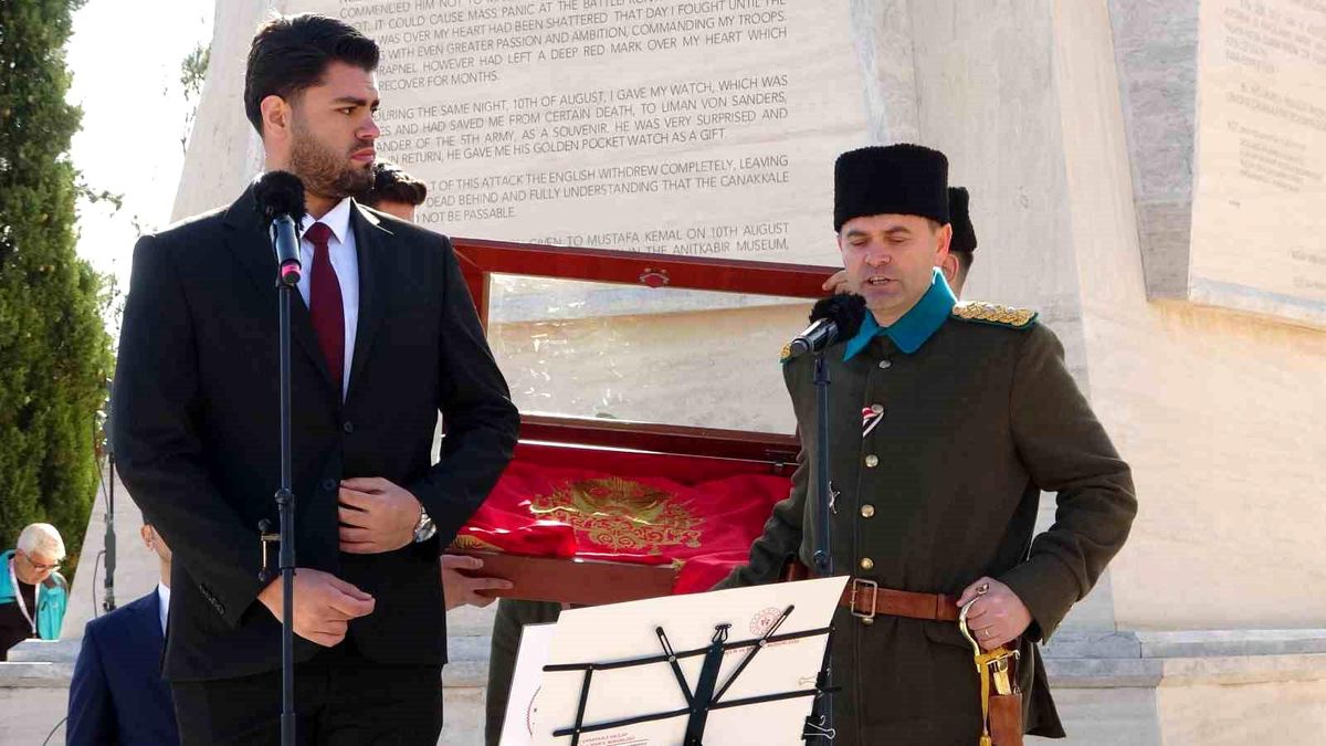 57'nci Alay Sancağı 111 yıl sonra kurulan 57 Alay'a teslim edildi