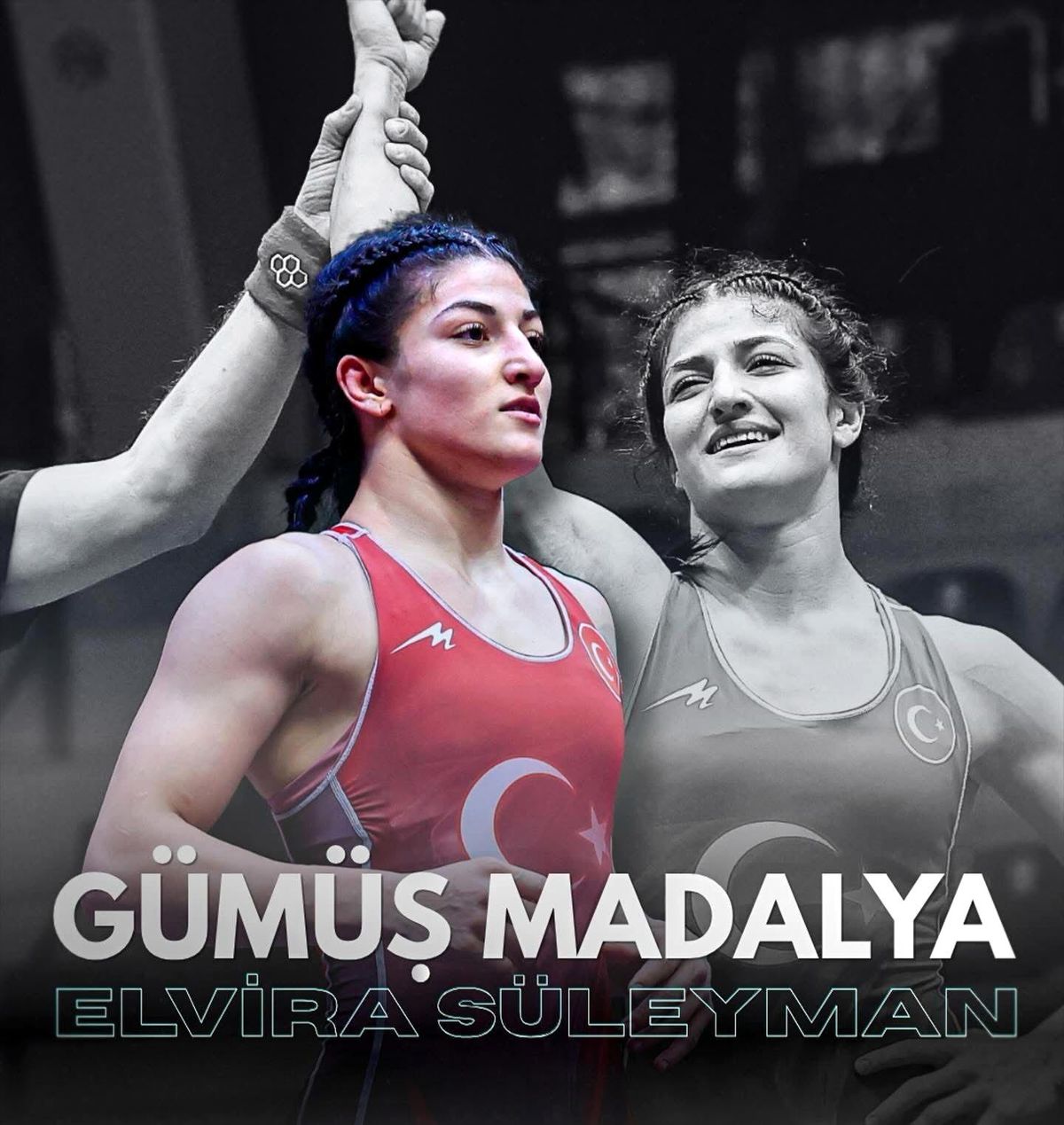 Erzincanlı güreşçi Elvira Süleyman Avrupa ikincisi oldu