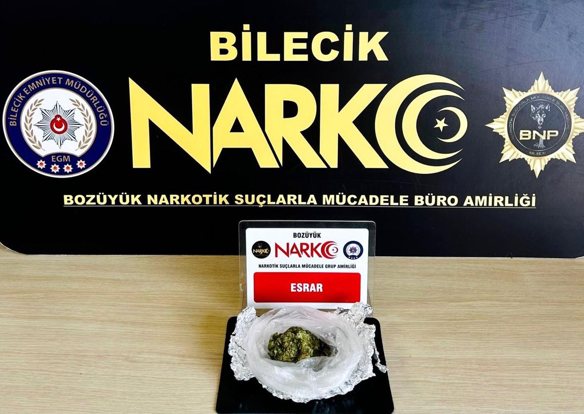 Bilecik'te uyuşturucu operasyonu: 1 gözaltı