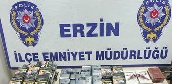 Erzin’de kaçak sigara operasyonu: Marketten yüzlerce paket çıktı