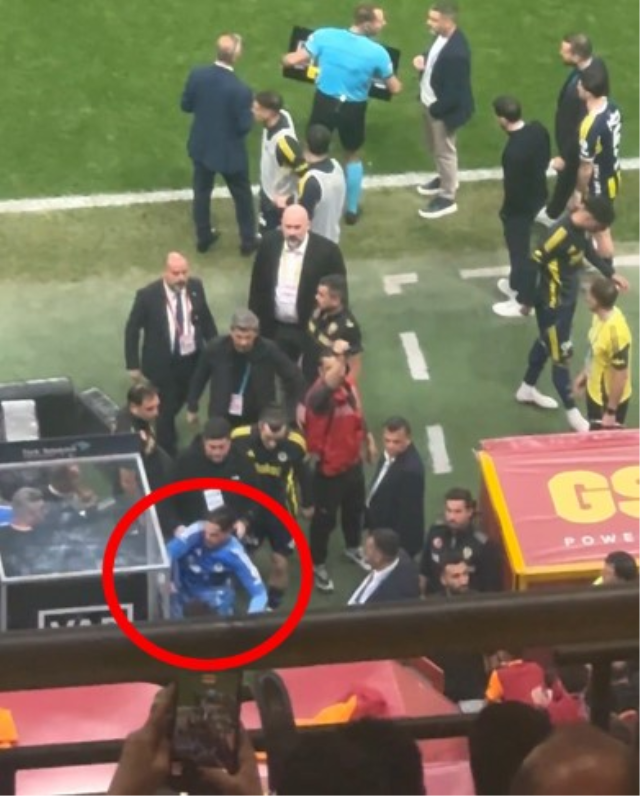 Ederson Punching the VAR Monitor
