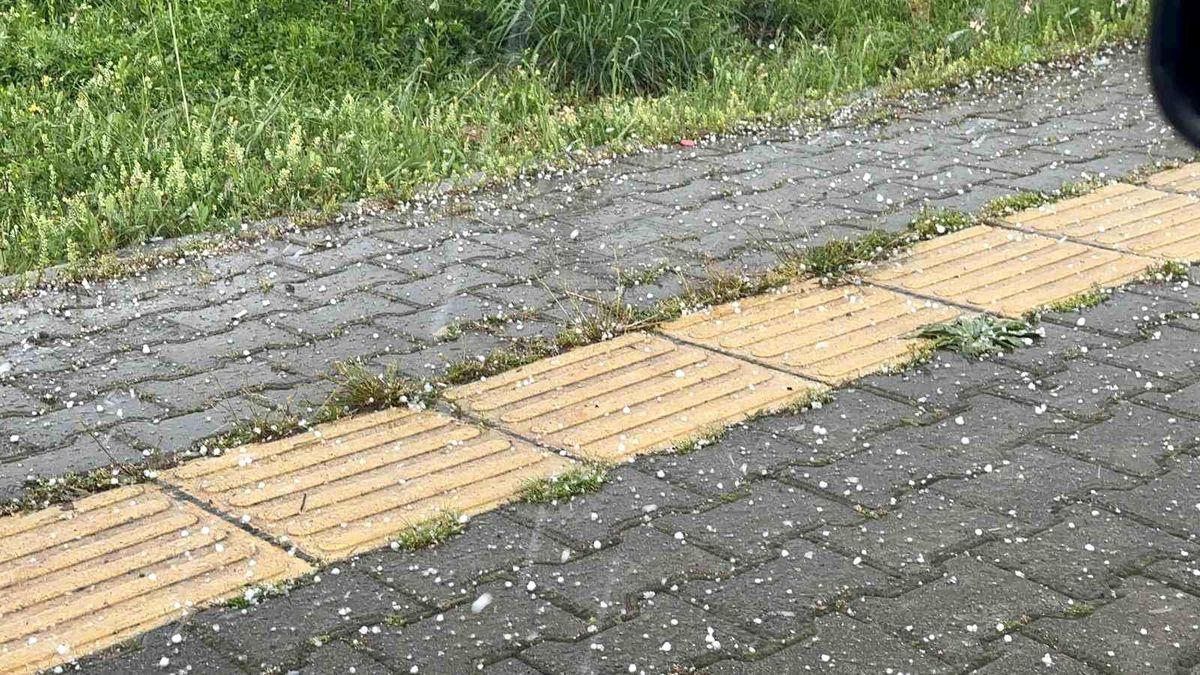 Tunceli'de gök gürültülü sağanak ve dolu yağışı etkili oldu