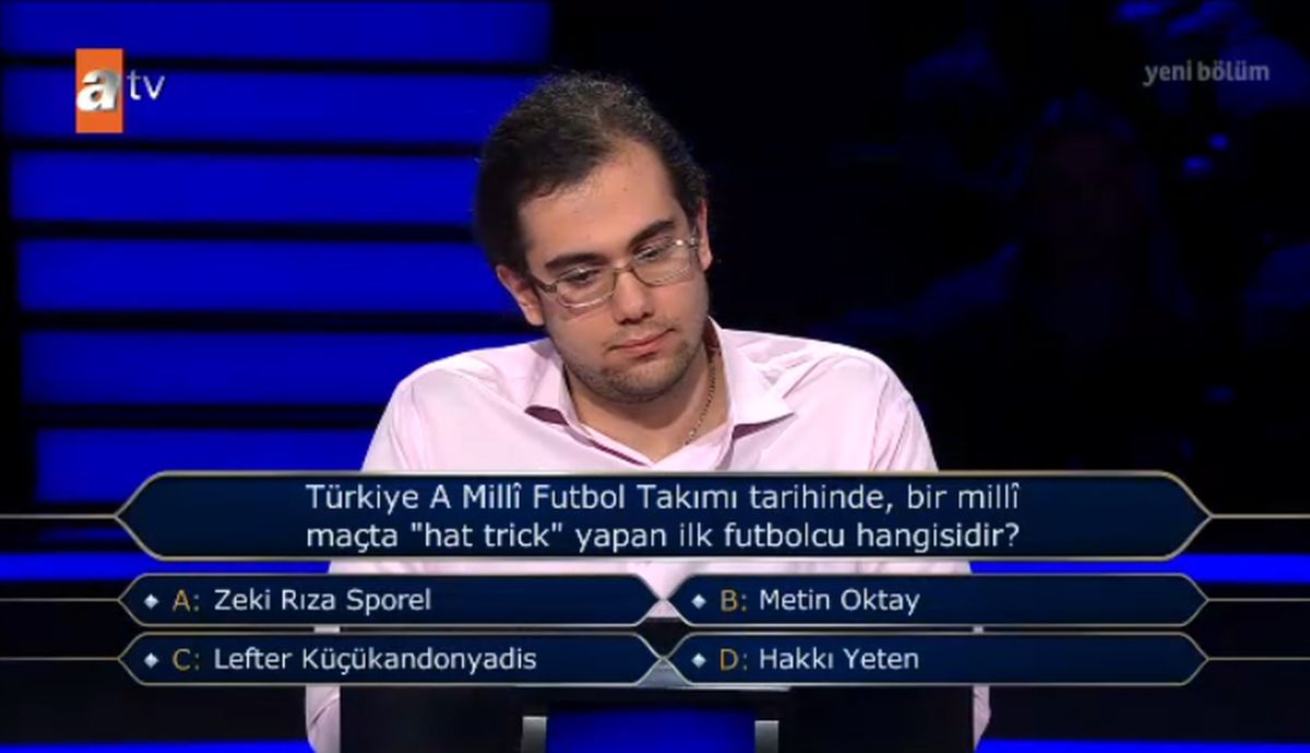 Türkiye A Milli Futbol Takımı tarihinde bir milli maçta “hat trick” yapan ilk futbolcu kimdir (Zeki Rıza S...
