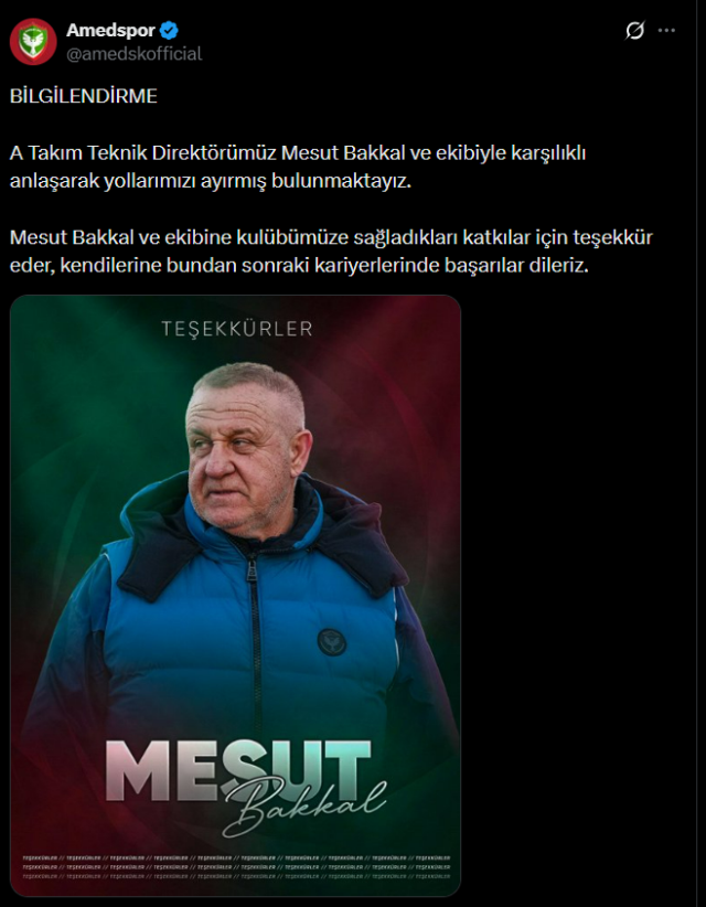 amedspor mesut bakkal ile yoll aca533df58 3243 1 m