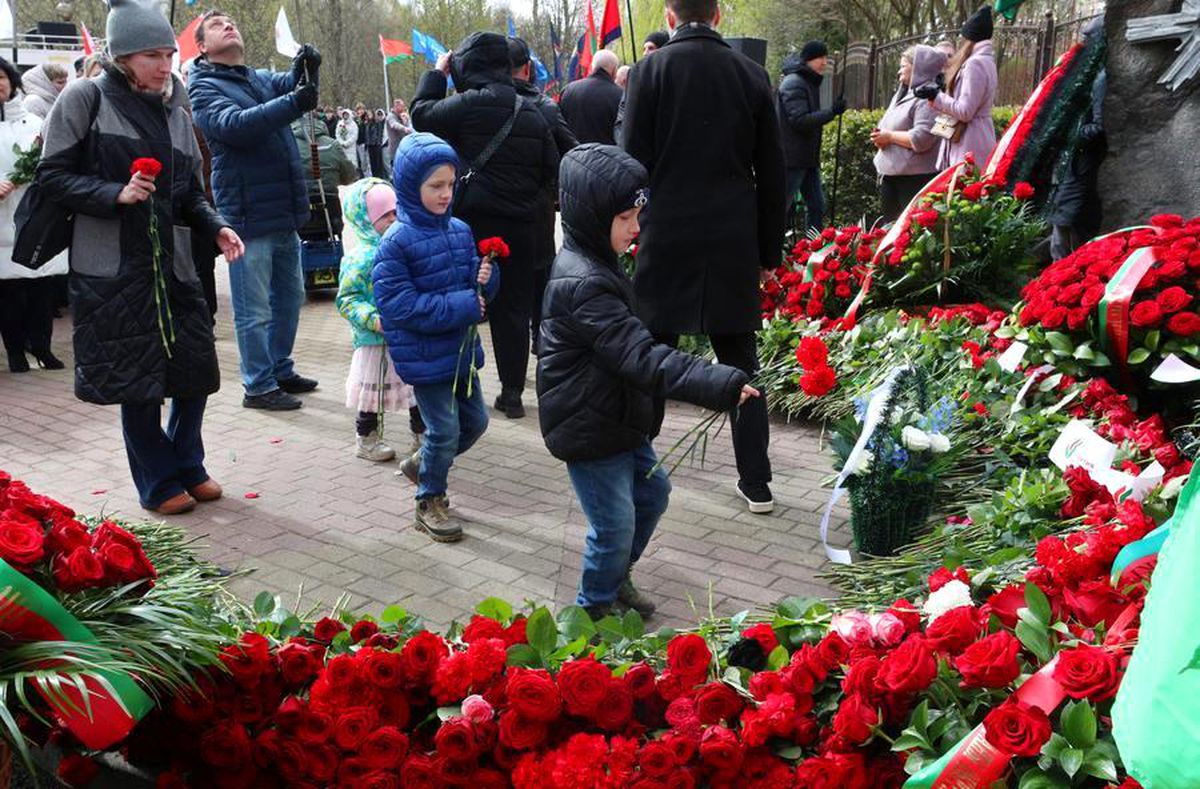 Belarus'ta Çernobil Felaketinin 40. Yılında, Hayatını Kaybedenler Anıldı