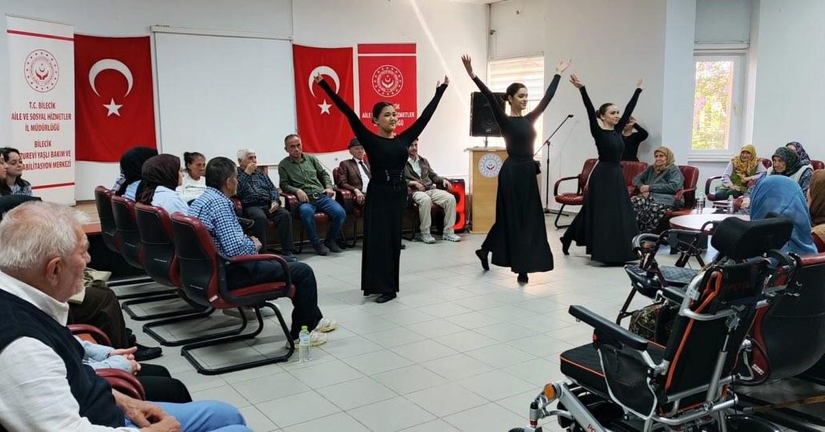 Bilecik huzurevinde Kafkas halk oyunlarıyla renkli anlar yaşandı