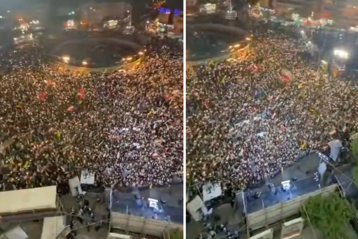 İran'ın başkenti Tahran'da bugüne kadarki en büyük gösteri
