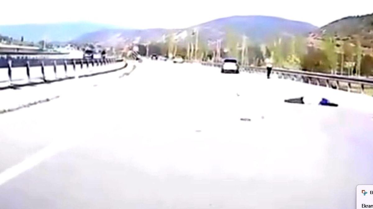 Kazada hayatını kaybeden motosiklet sürücüsünün son görüntüleri ortaya çıktı