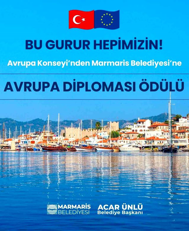 Marmaris Belediyesi’ne Avrupa’dan prestijli ödül