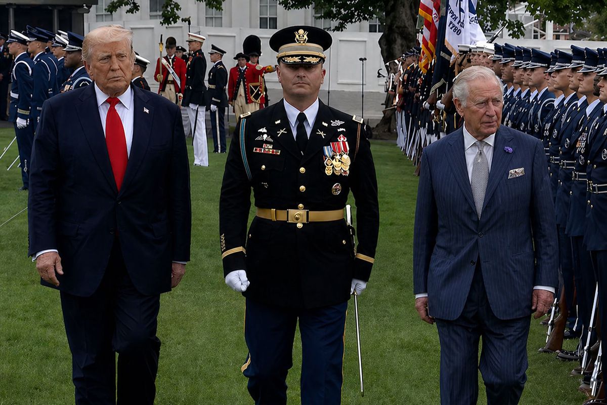 ABD Başkanı Trump, Beyaz Saray'da İngiltere Kralı 3. Charles'ı resmi törenle karşıladı