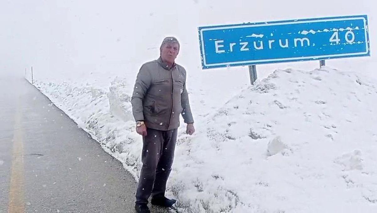 Bahar geldi ama kar ve tipi gitmedi: Palandöken'de tipi ulaşımı aksatıyor