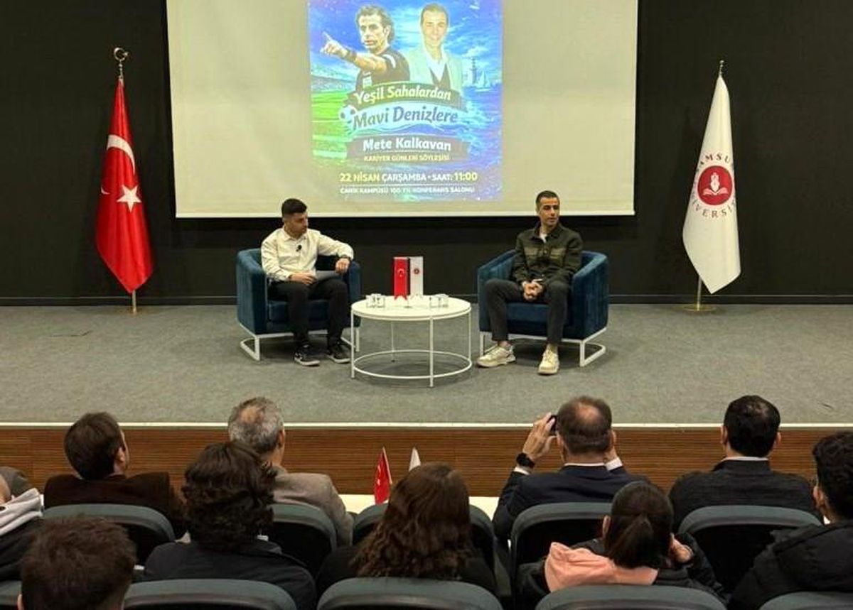 Düdükten rotaya: Mete Kalkavan öğrencilerle deneyimlerini paylaştı