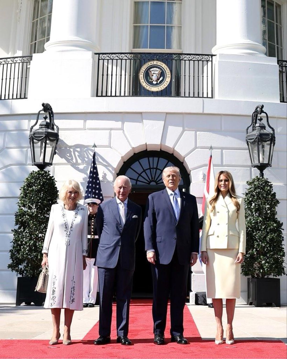 Kral Charles ve Kraliçe Camilla ABD Ziyareti İçin Beyaz Saray'da