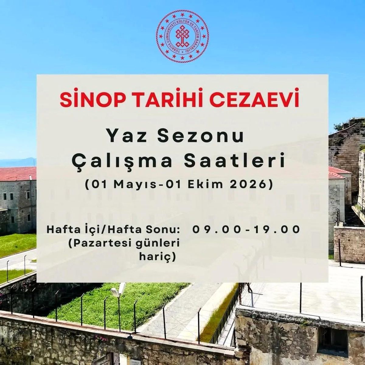 Sinop Tarihi Cezaevi'nde ziyaret saatlerine yeni düzenleme