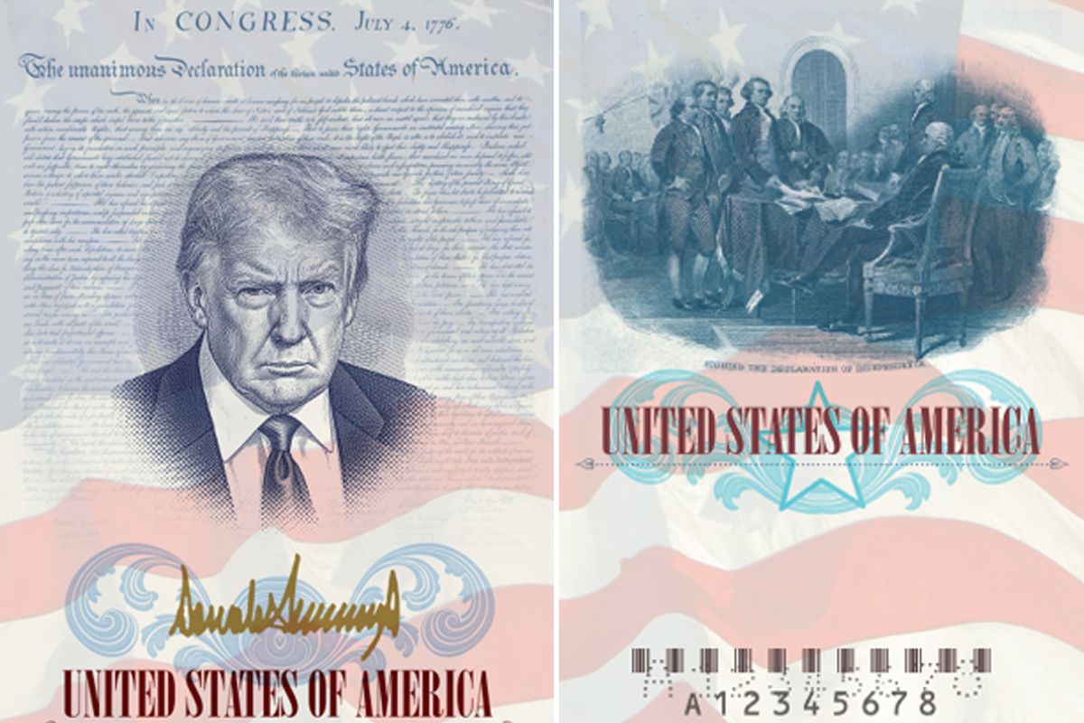 Pasaportlara Trump'ın portresi basılacak