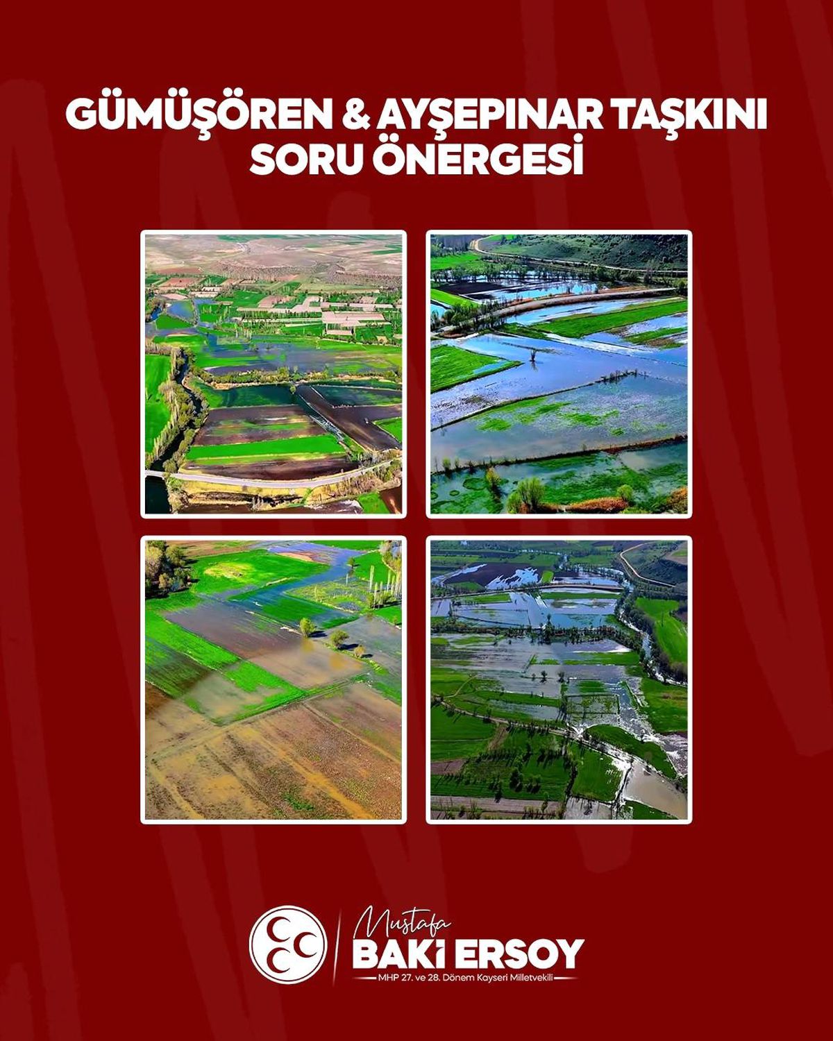Baki Ersoy'dan Tarım ve Orman Bakanlığı'na 'taşkın soru önergesi'