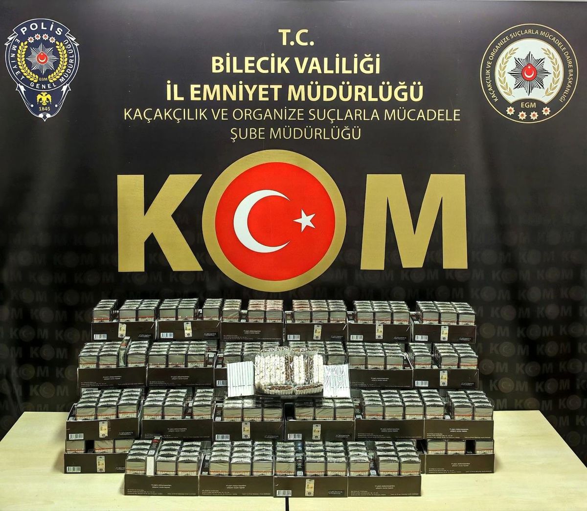 Bilecik'te 15 bin kaçak makaron ele geçirildi: 2 gözaltı