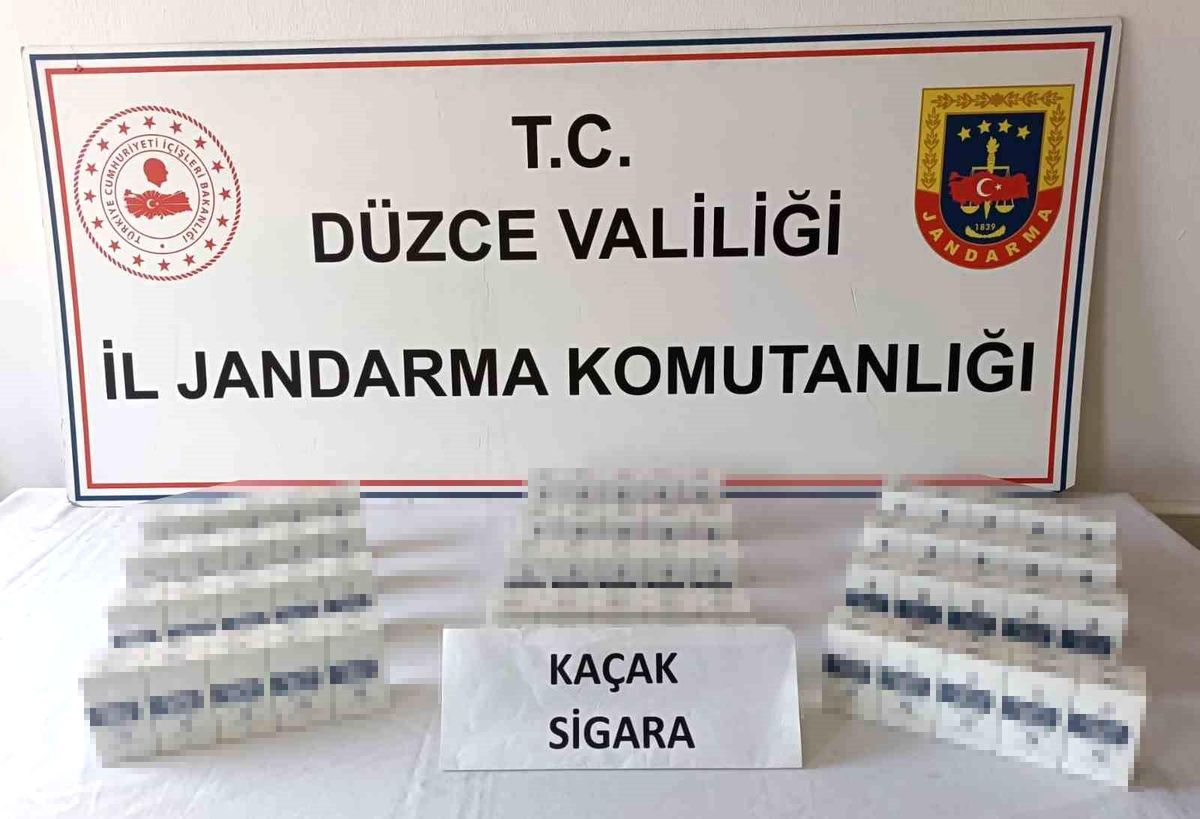 Düzce'de 177 bin 400 makaron ele geçirildi