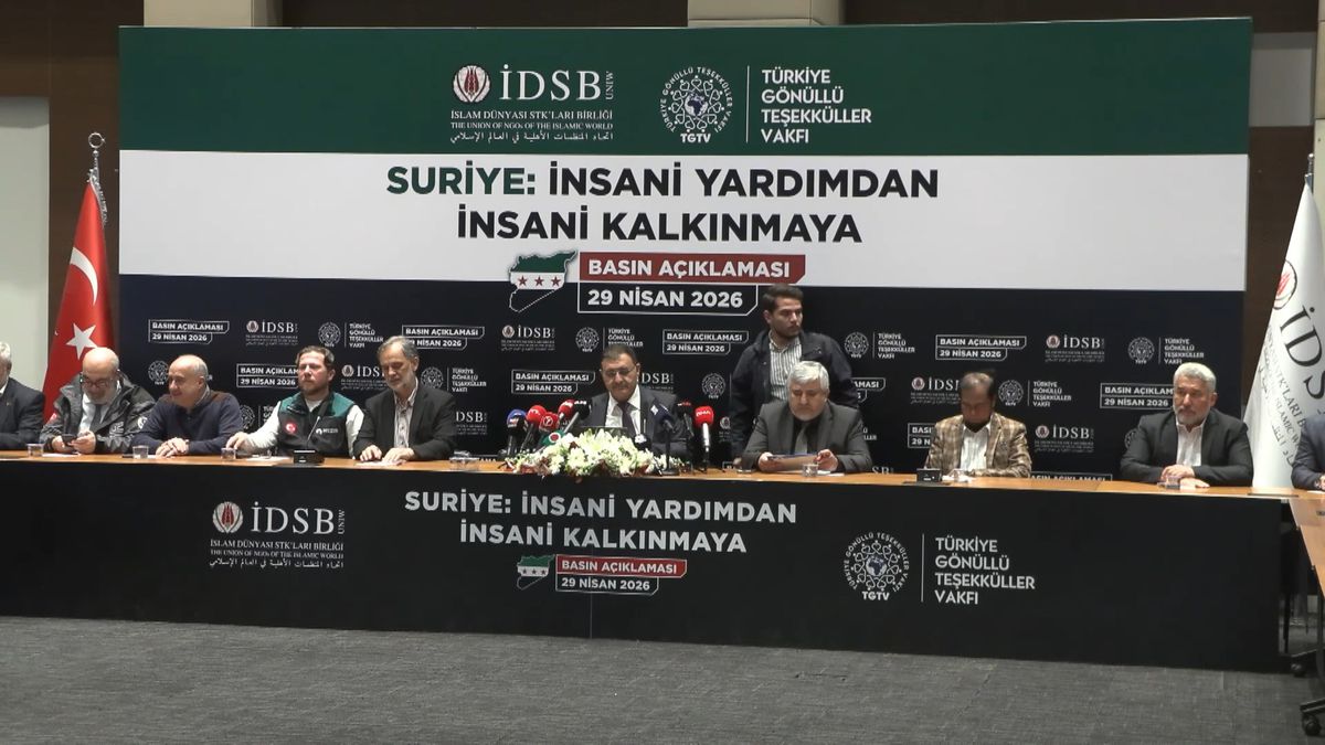 Suriye'nin inşası için saha çalışması sonrası İstanbul'da basın toplantısı düzenlendi