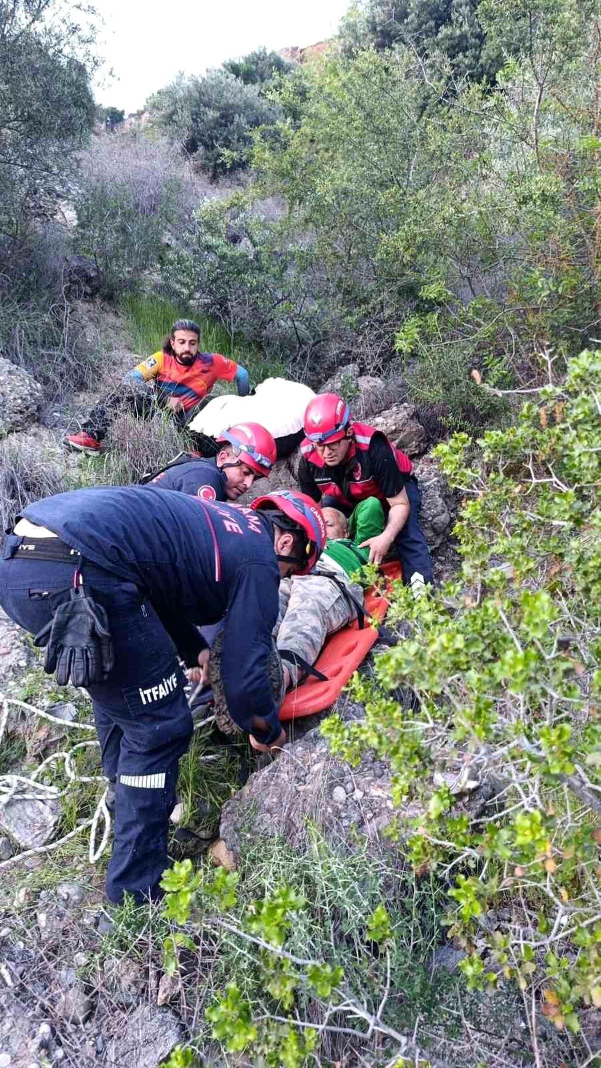 Adana'da yamaç paraşütü kazası: Ağaçta mahsur kaldı
