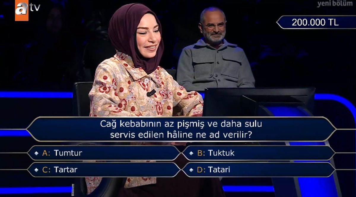 Cağ kebabının az pişmiş ve daha sulu servis edilen hâline ne ad verilir?