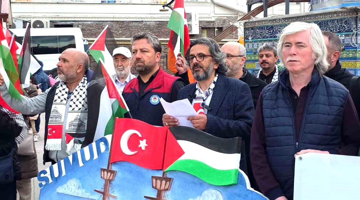 Kütahya'da Sumud Filosu'na yapılan saldırıya tepki