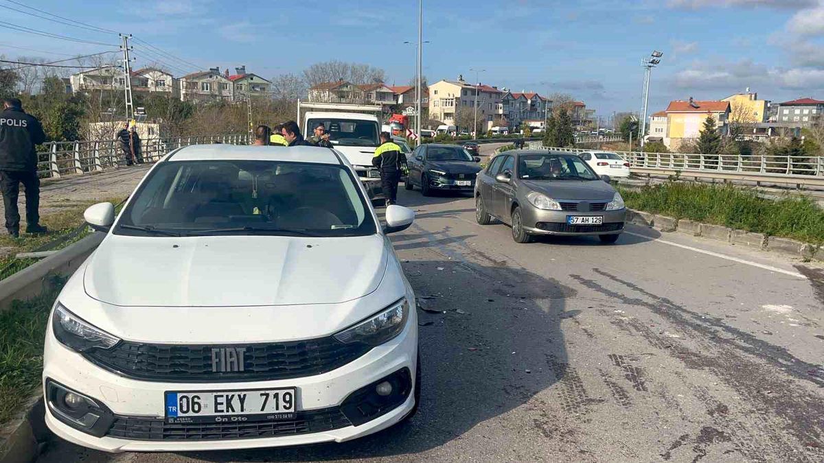 Sinop'ta zincirleme kaza: 1 yaralı