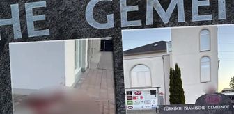 Almanya'da camiye çirkin saldırı: Hilale domuz başı yerleştirildi