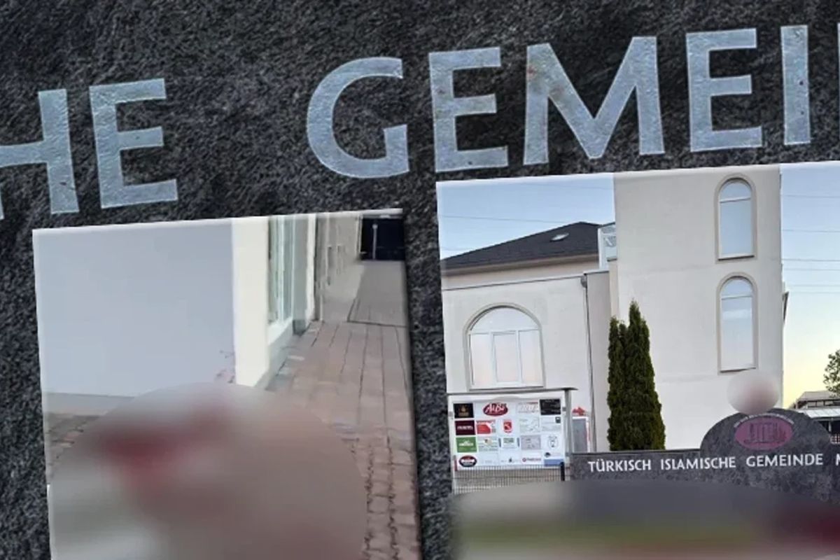 Almanya'da camiye çirkin saldırı: Hilale domuz başı yerleştirildi