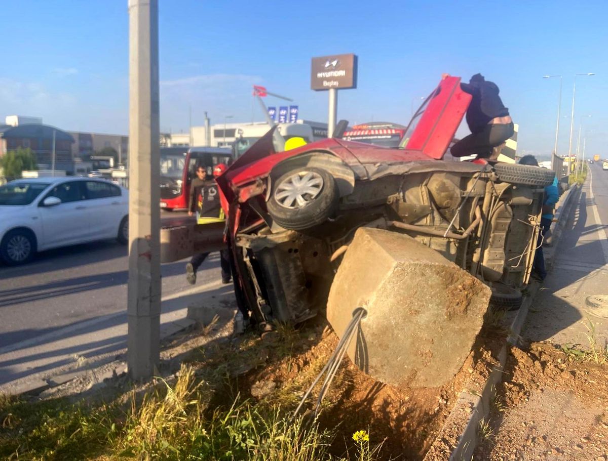 Bandırma'da kaza: 1 yaralı
