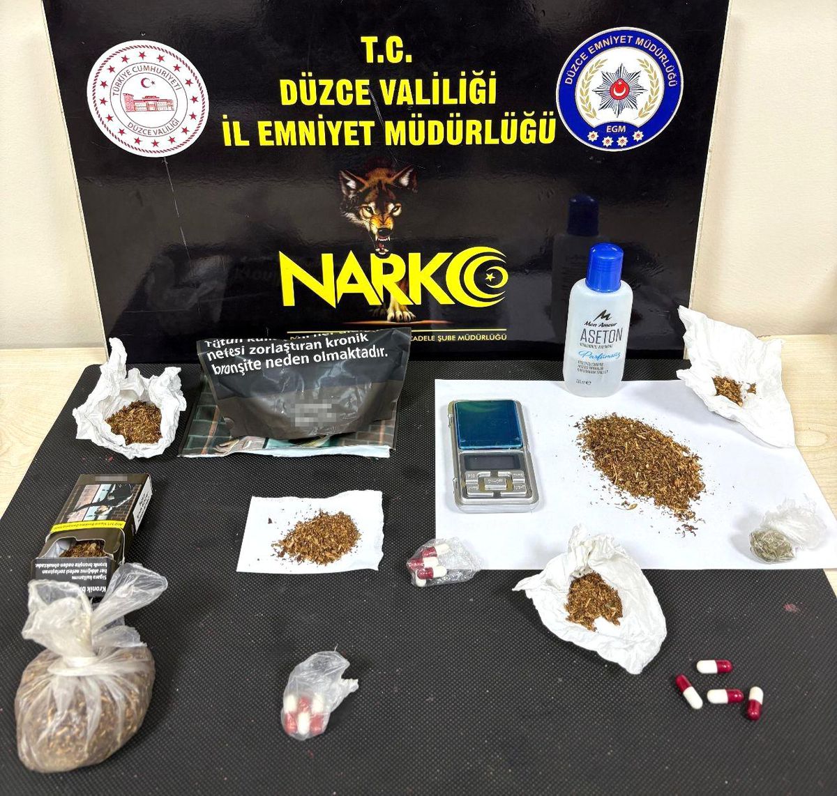 Düzce'de uyuşturucu operasyonunda 3 tutuklama