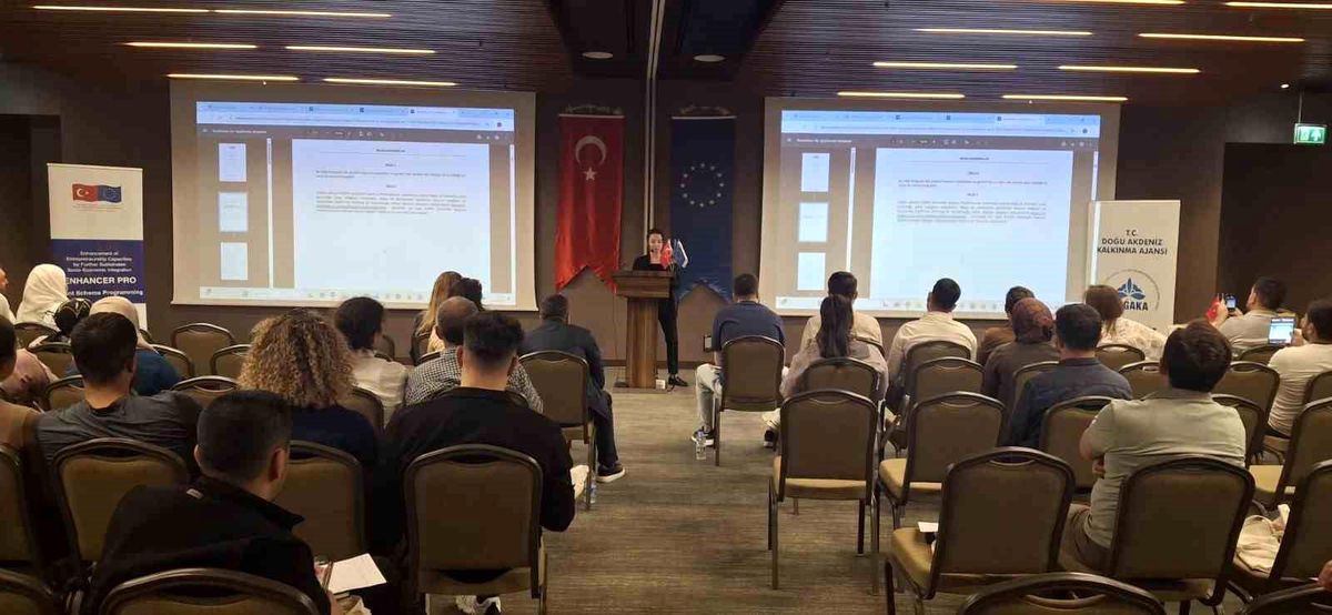 Hatay'da ENHANCER PRO girişimcilik hibe programı tanıtıldı