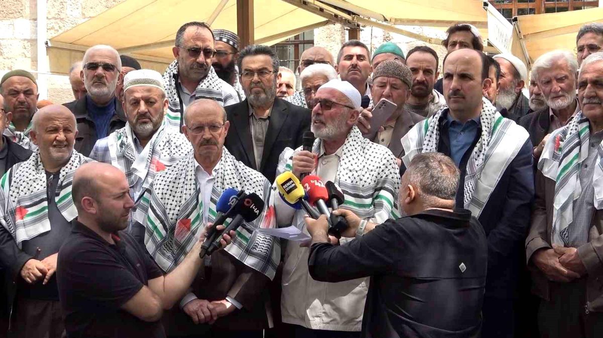 Konya'da Sumud Filosu'na destek açıklaması