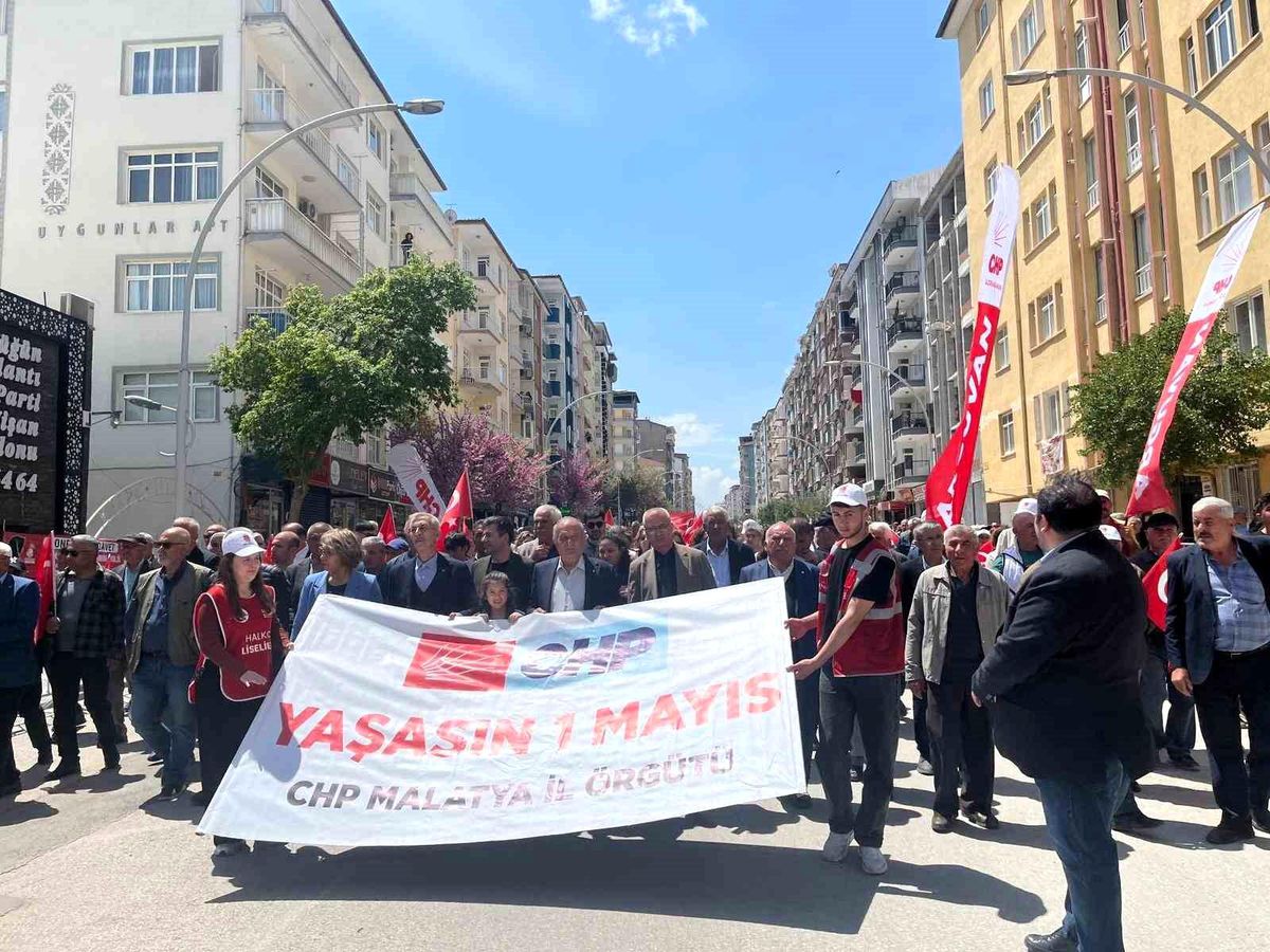 Malatya'da 1 Mayıs kutlandı