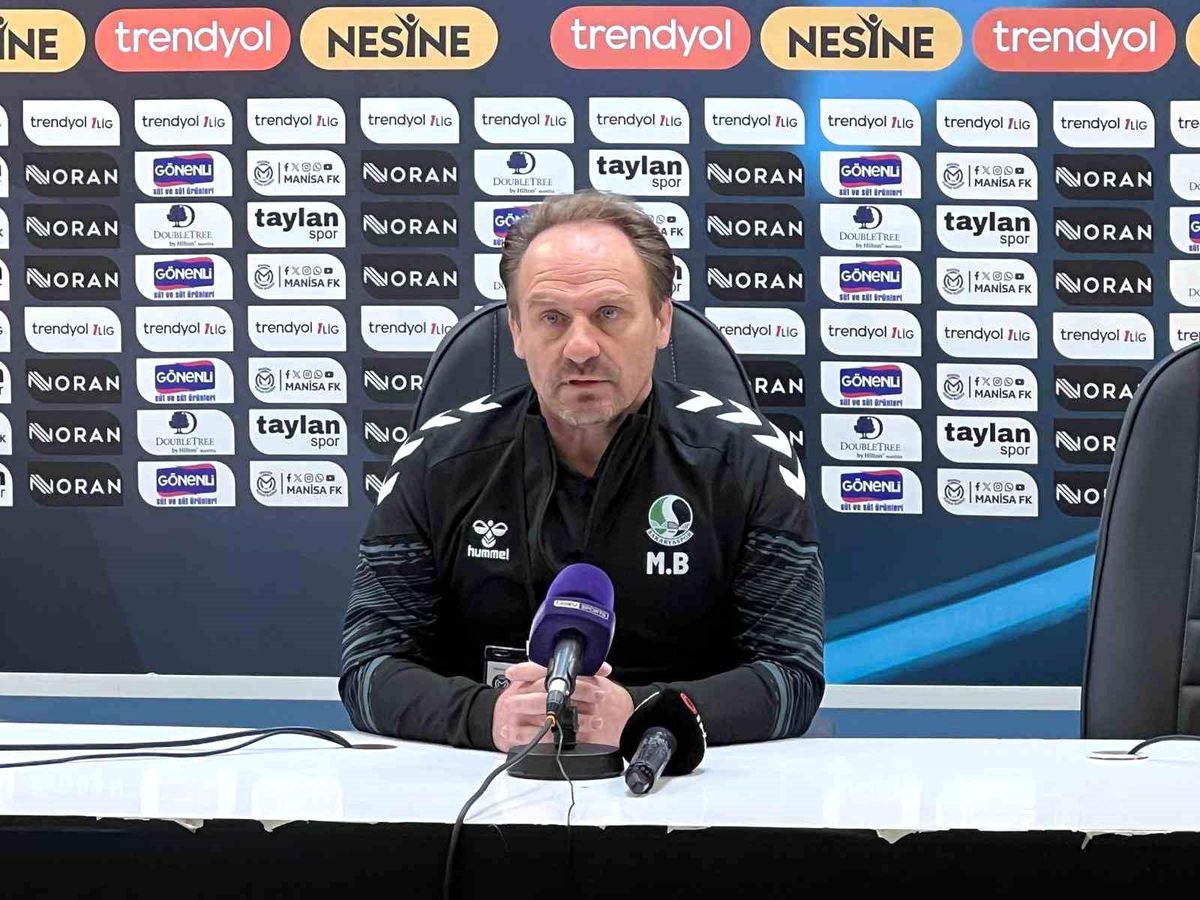 Manisa FK Sakaryaspor maçının ardından