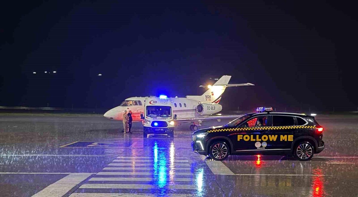 Ambulans uçak 10 aylık bebek için Şırnak'tan Ankara'ya havalandı
