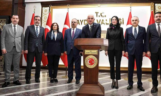 Bakan Ersoy’un ikinci durağı Aydın Valiliği oldu
