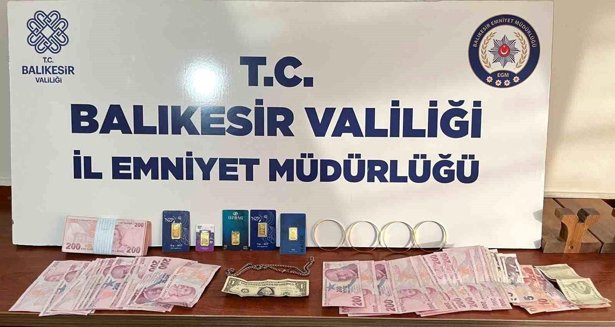 Bandırma'da sahte altın dolandırıcılarına geçit yok: 3 gözaltı