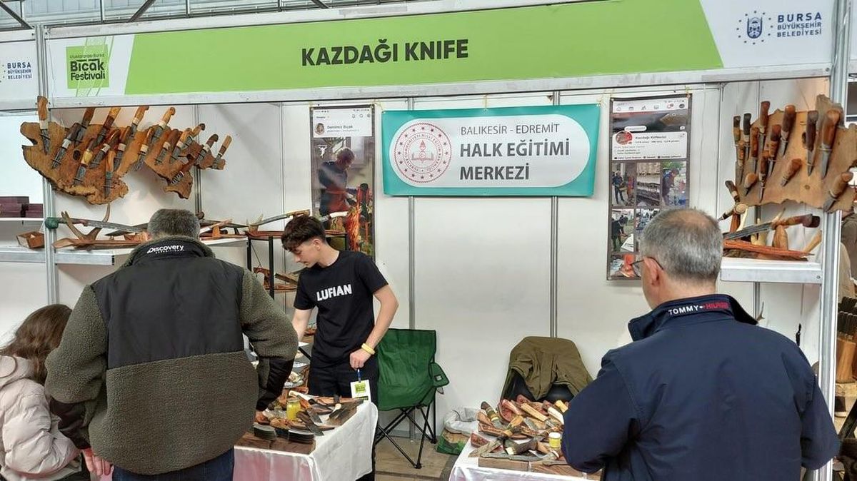 Edremit'in el yapımı bıçakları dünya vitrininde