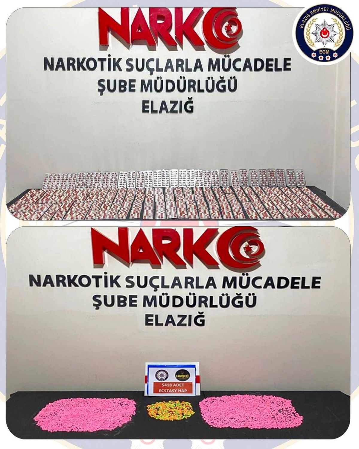 Elazığ'da uyuşturucuyla mücadele: 3 tutuklama