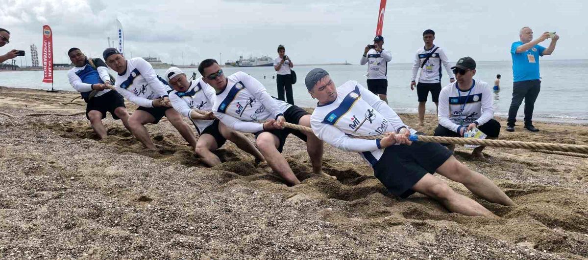 Kuma saplana saplana tezahürat eşliğinde halat çektiler