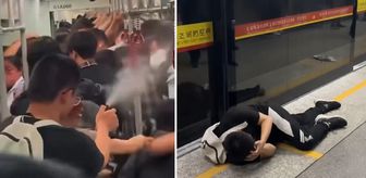 Metroda yolcuların üzerine biber gazı sıkan adam dehşet saçtı