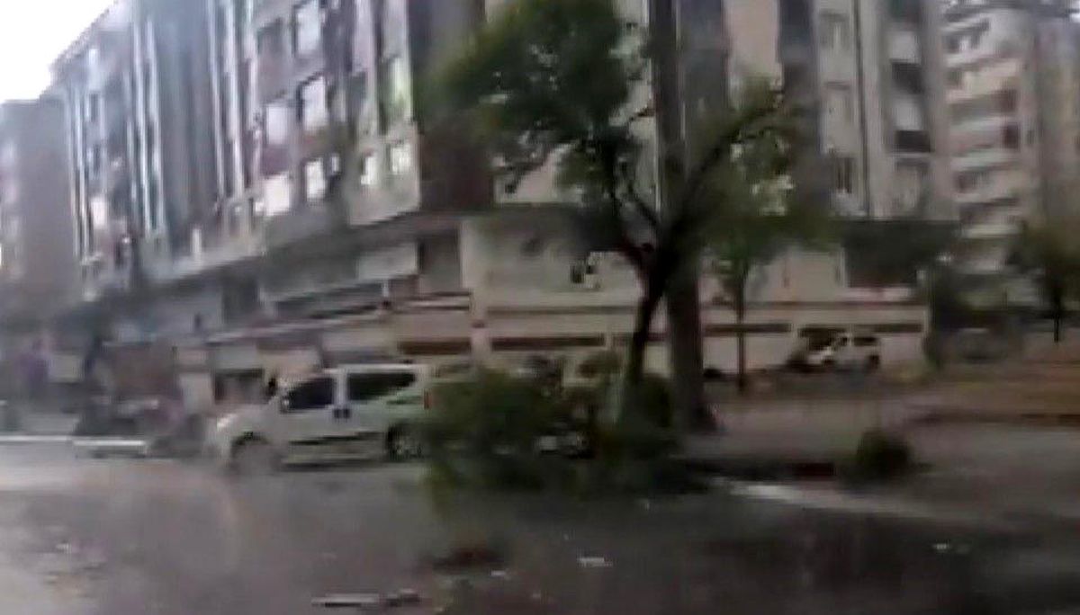 Gaziantep'te "süper hücre" fırtınası şehri talan etti