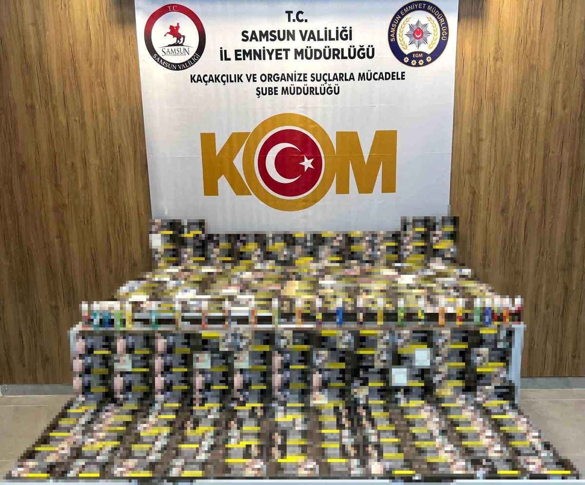 Samsun'da kaçak makaron operasyonu